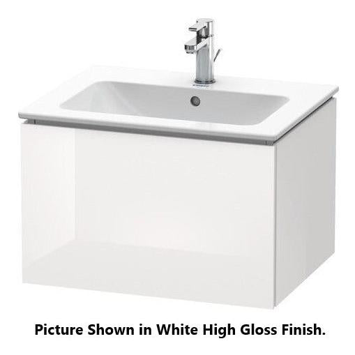 Duravit L-Cube 24" x 16" x 19" Brushed Oak One Drawer Wall-Mount Vanity Unit (LC614001212)