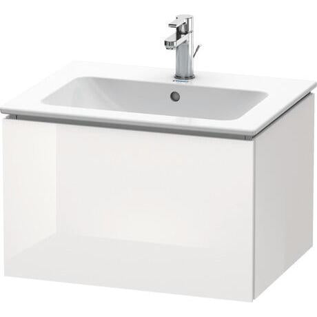 Duravit L-Cube 24" x 16" x 19" White One Drawer Wall-Mount Vanity Unit (LC614008585)