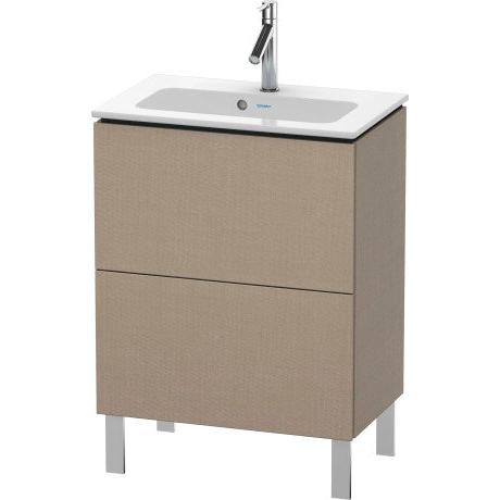 Duravit L-Cube 24" x 28" x 15" Linen Two Drawer Floorstanding Vanity Unit (LC667307575)