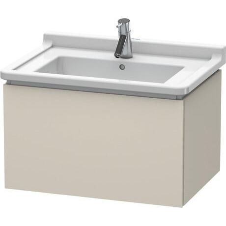 Duravit L-Cube 26" x 16" x 18" Taupe Wall-Mount Vanity Unit (LC616409191)