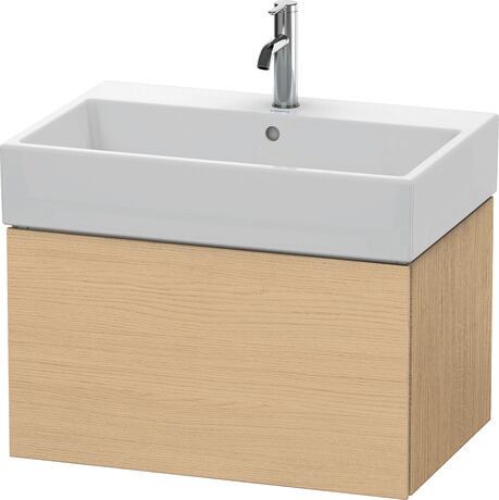 Duravit L-Cube 27" x 16" x 18" Natural Oak One Drawer Wall-Mount Vanity Unit (LC617603030)