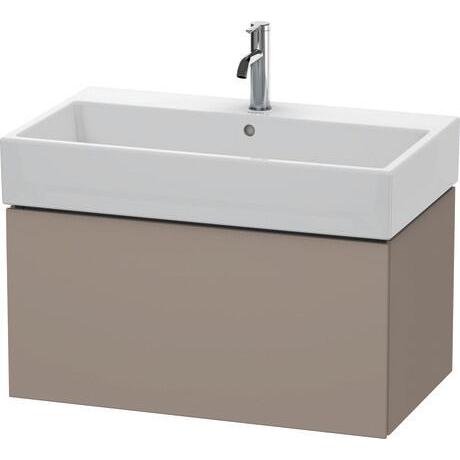 Duravit L-Cube 31" x 16" x 18" Basalt One Drawer Wall-Mount Vanity Unit (LC617704343)
