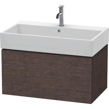 Duravit L-Cube 31" x 16" x 18" Dark Brushed Oak One Drawer Wall-Mount Vanity Unit (LC617707272)