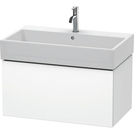 Duravit L-Cube 31" x 16" x 18" White One Drawer Wall-Mount Vanity Unit (LC617701818)