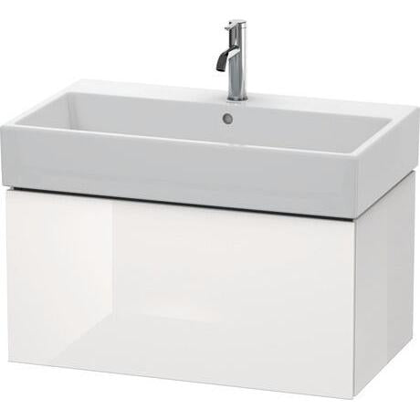 Duravit L-Cube 31" x 16" x 18" White One Drawer Wall-Mount Vanity Unit (LC617702222)