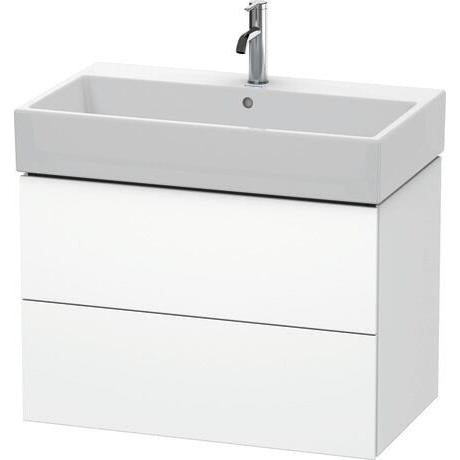 Duravit L-Cube 31" x 21" x 18" White Two Drawer Wall-Mount Vanity Unit (LC627701818)