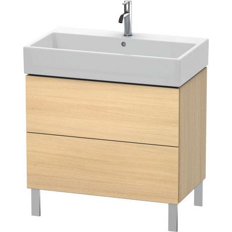 Duravit L-Cube 31" x 23" x 18" Mediterranean Oak Two Drawer Floorstanding Vanity Unit (LC677707171)