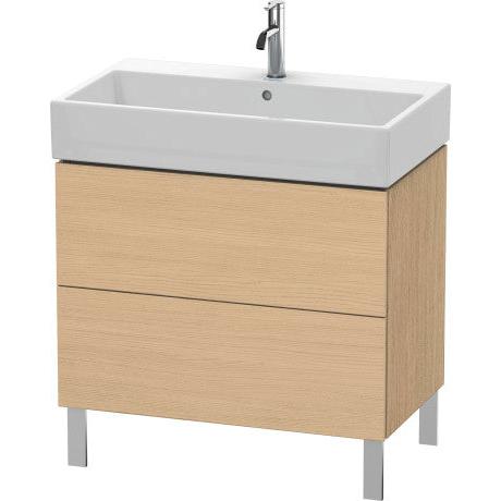 Duravit L-Cube 31" x 23" x 18" Natural Oak Two Drawer Floorstanding Vanity Unit (LC677703030)