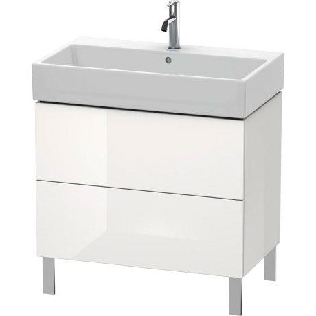 Duravit L-Cube 31" x 23" x 18" White Two Drawer Floorstanding Vanity Unit (LC677708585)