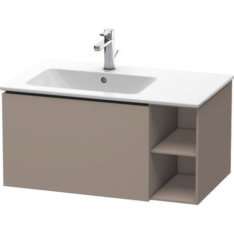 Duravit L-Cube 32" x 16" x 19" Basalt One Drawer Wall-Mount Vanity Unit (LC619104343)