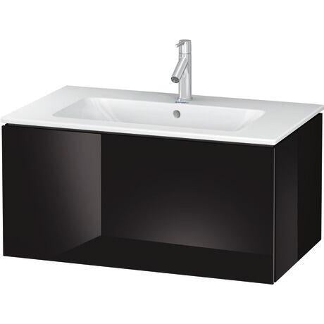Duravit L-Cube 32" x 16" x 19" Black One Drawer Wall-Mount Vanity Unit (LC614104040)