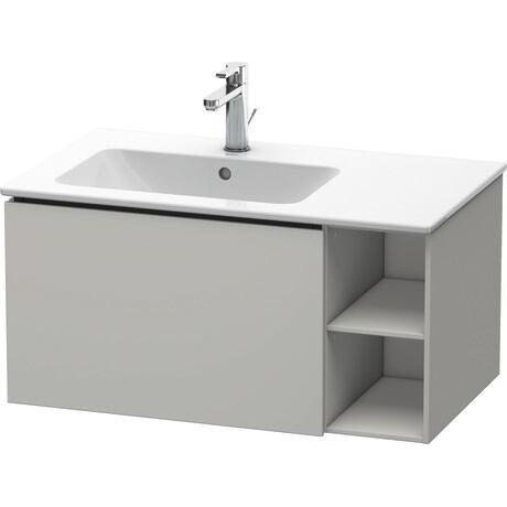 Duravit L-Cube 32" x 16" x 19" Concrete Gray One Drawer Wall-Mount Vanity Unit (LC619100707)