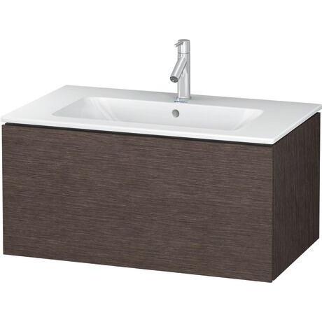 Duravit L-Cube 32" x 16" x 19" Dark Brushed Oak One Drawer Wall-Mount Vanity Unit (LC614107272)