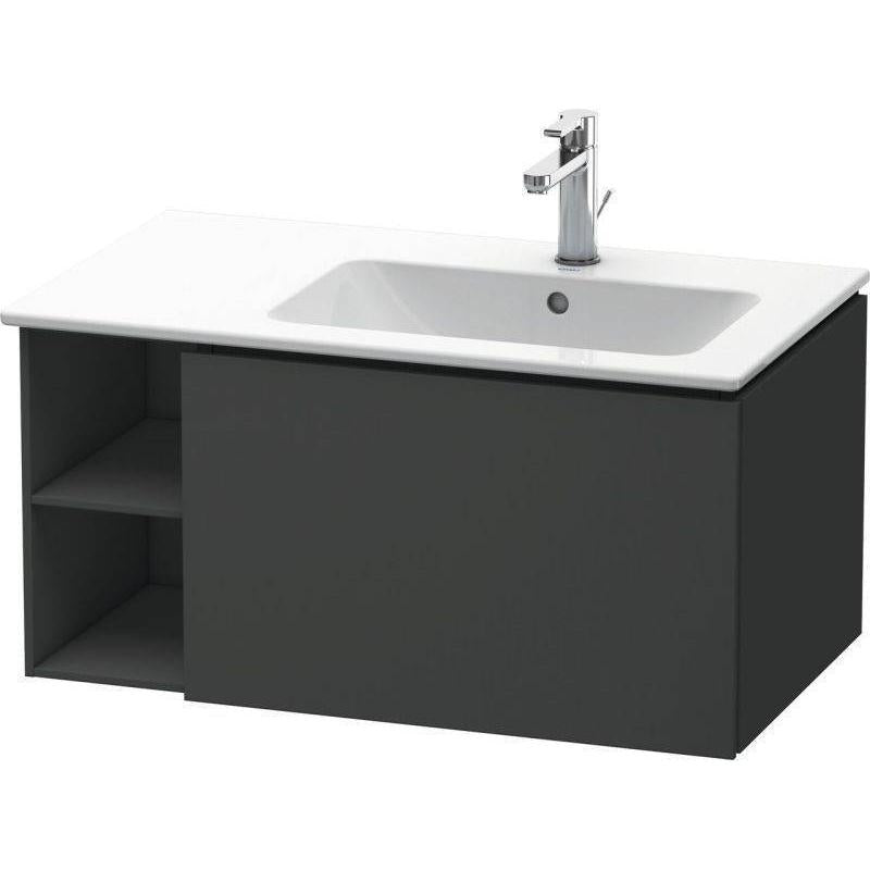 Duravit L-Cube 32" x 16" x 19" Graphite One Drawer Wall-Mount Vanity Unit (LC619204949)