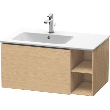 Duravit L-Cube 32" x 16" x 19" Natural Oak One Drawer Wall-Mount Vanity Unit (LC619103030)