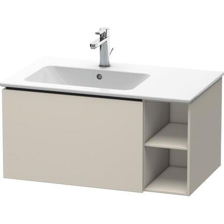 Duravit L-Cube 32" x 16" x 19" Taupe One Drawer Wall-Mount Vanity Unit (LC619109191)