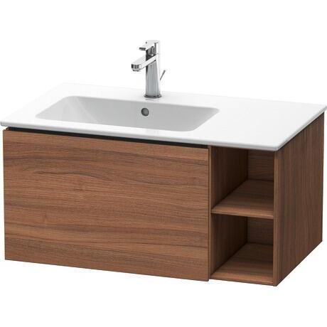 Duravit L-Cube 32" x 16" x 19" Walnut One Drawer Wall-Mount Vanity Unit (LC619107979)