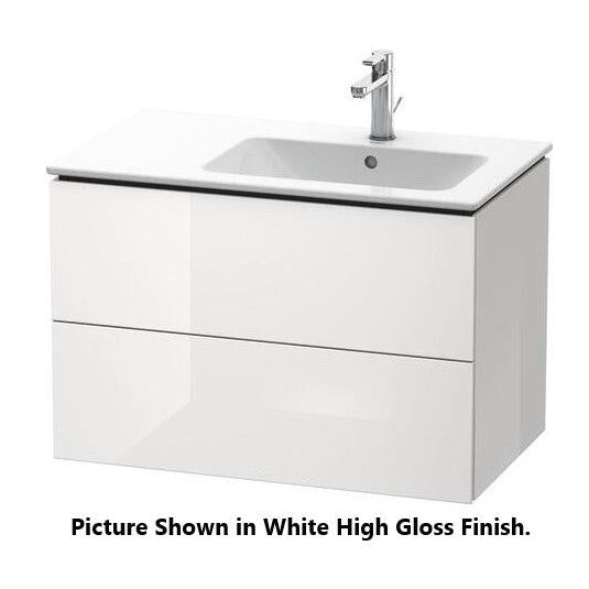 Duravit L-Cube 32" x 22" x 19" Dolomite Gray Two Drawer Wall-Mount Vanity Unit (LC629203838)