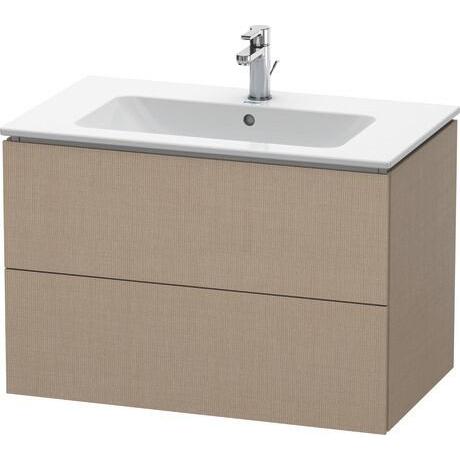 Duravit L-Cube 32" x 22" x 19" Linen Two Drawer Wall-Mount Vanity Unit (LC624107575)