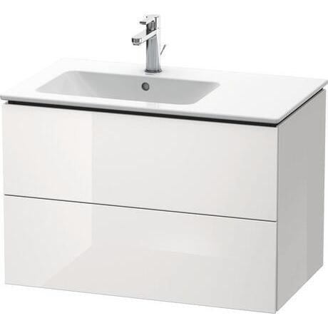 Duravit L-Cube 32" x 22" x 19" White Two Drawer Wall-Mount Vanity Unit (LC629108585)