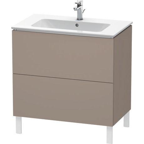 Duravit L-Cube 32" x 28" x 19" Basalt Two Drawer Floorstanding Vanity Unit (LC662604343)