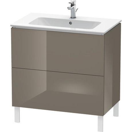 Duravit L-Cube 32" x 28" x 19" Flannel Gray Two Drawer Floorstanding Vanity Unit (LC662608989)