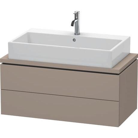 Duravit L-Cube 36" x 16" x 19" Basalt Two Drawer Vanity Unit for Console (LC580804343)
