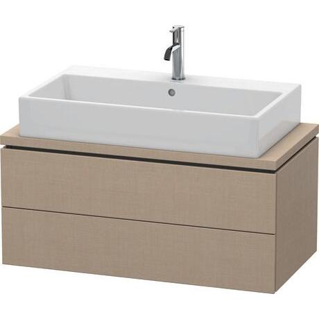 Duravit L-Cube 36" x 16" x 19" Linen Two Drawer Vanity Unit for Console (LC580807575)