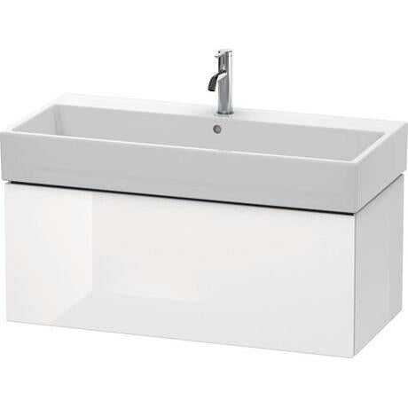 Duravit L-Cube 39" x 16" x 18" White One Drawer Wall-Mount Vanity Unit (LC617802222)