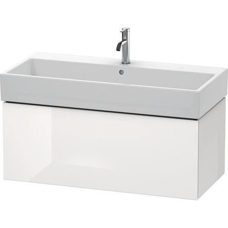 Duravit L-Cube 39" x 16" x 18" White One Drawer Wall-Mount Vanity Unit (LC617808585)