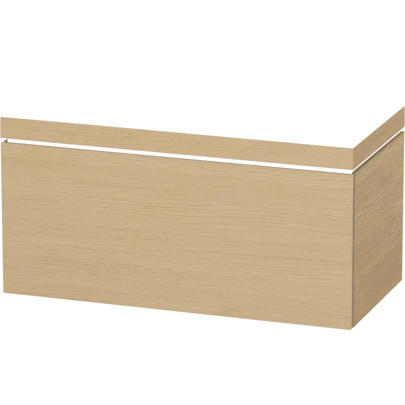 Duravit L-Cube 39" x 20" x 19" Natural Oak One Drawer C-Bonded Wall-Mount Vanity Kit (LC6918N3030)