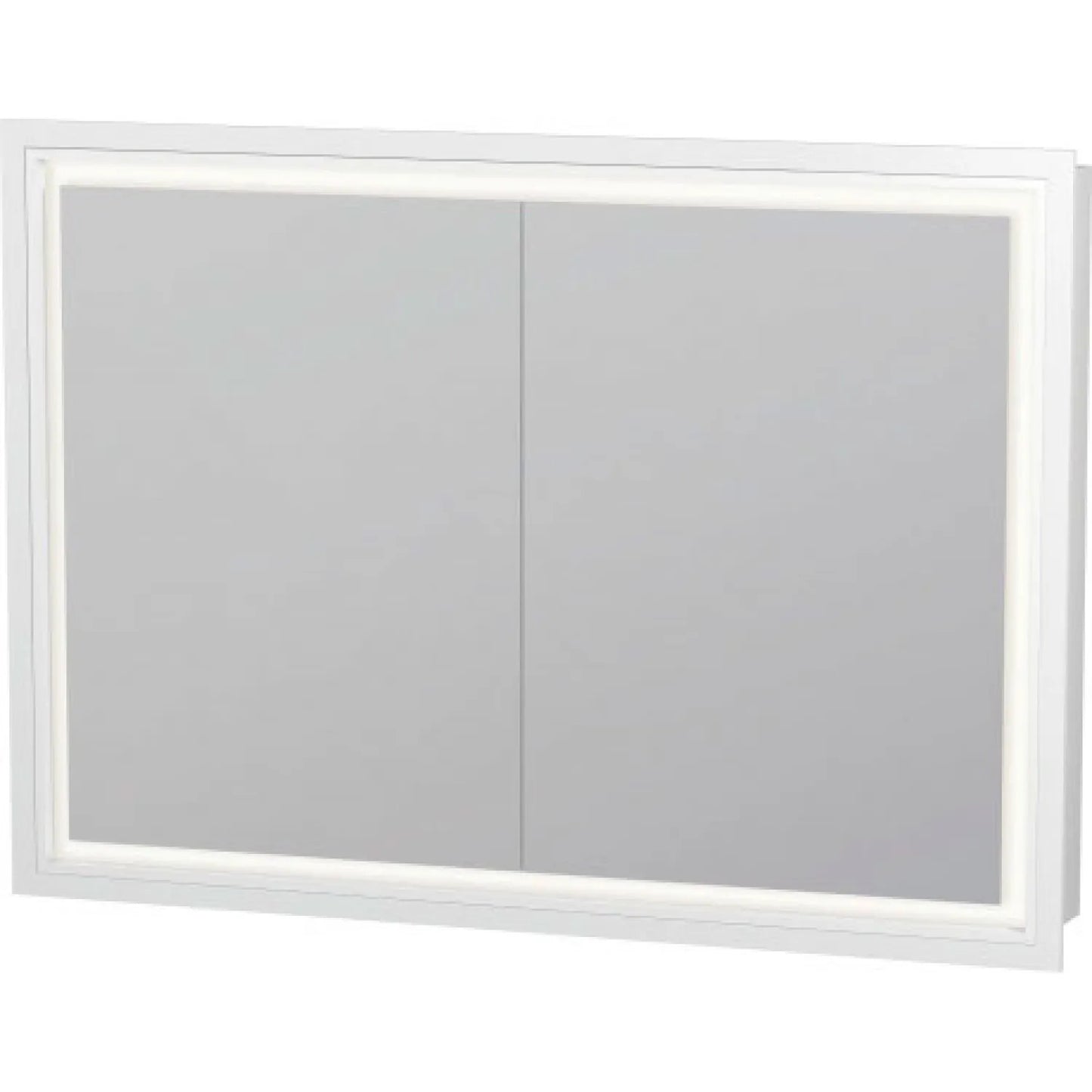 Duravit L-Cube 39" x 28" White Mirror Cabinet With Lighting (LC765200000)