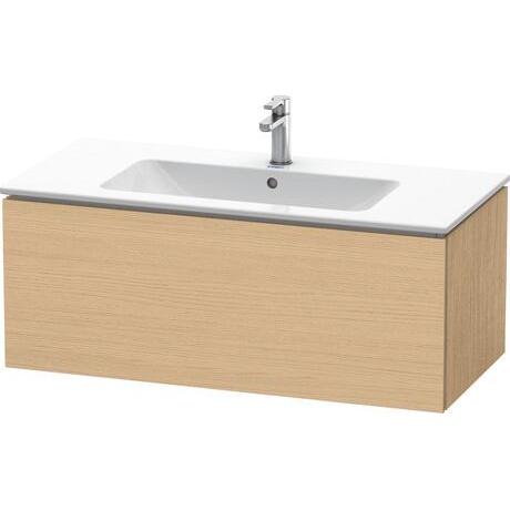 Duravit L-Cube 40" x 16" x 19" Natural Oak One Drawer Wall-Mount Vanity Unit (LC614203030)
