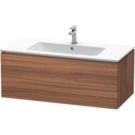 Duravit L-Cube 40" x 16" x 19" Walnut One Drawer Wall-Mount Vanity Unit (LC614207979)