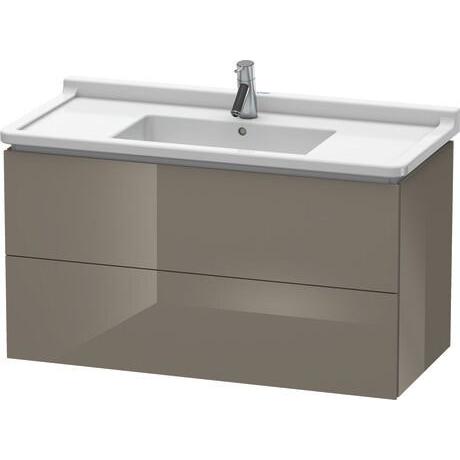 Duravit L-Cube 40" x 22" x 18" Flannel Gray Two Drawer Wall-Mount Vanity Unit (LC626608989)