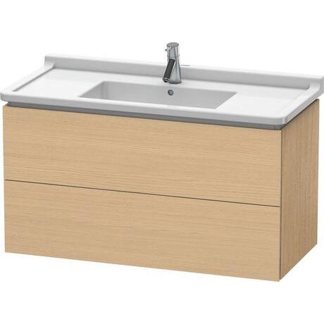 Duravit L-Cube 40" x 22" x 18" Natural Oak Two Drawer Wall-Mount Vanity Unit (LC626603030)