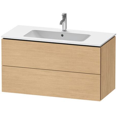 Duravit L-Cube 40" x 22" x 19" Natural Oak Two Drawer Wall-Mount Vanity Unit (LC624203030)