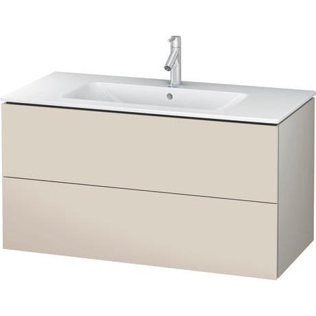 Duravit L-Cube 40" x 22" x 19" Taupe Two Drawer Wall-Mount Vanity Unit (LC624209191)