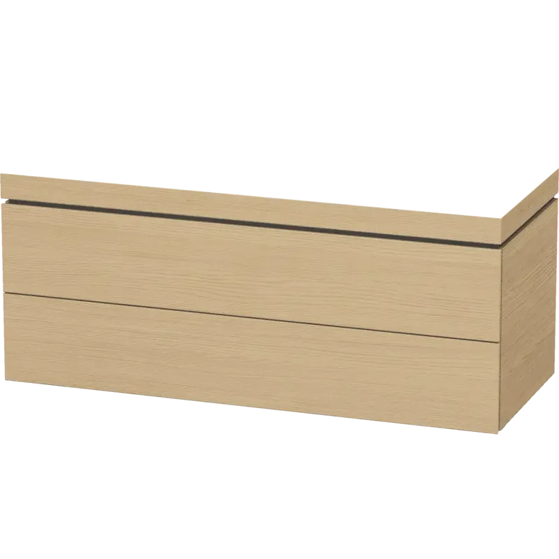 Duravit L-Cube 47" x 20" x 19" Natural Oak Two Drawer C-Bonded Wall-Mount Vanity Kit (LC6929N3030)