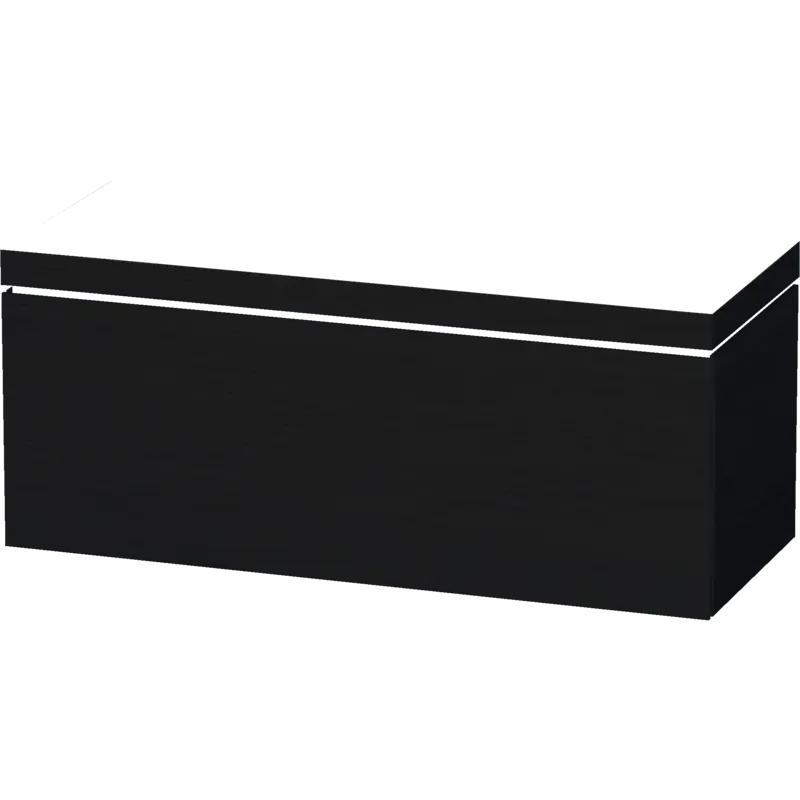 Duravit L-Cube 47" x 20" x 19" Oak Black One Drawer C-Bonded Wall-Mount Vanity Kit (LC6919N1616)