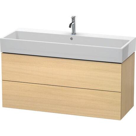 Duravit L-Cube 47" x 21" x 18" Mediterranean Oak Two Drawer Wall-Mount Vanity Unit (LC627907171)