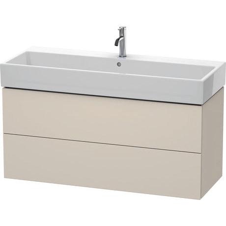 Duravit L-Cube 47" x 21" x 18" Taupe Two Drawer Wall-Mount Vanity Unit (LC627909191)