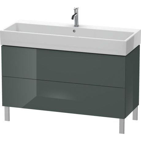 Duravit L-Cube 47" x 23" x 18" Dolomite Gray Two Drawer Floorstanding Vanity Unit (LC677903838)