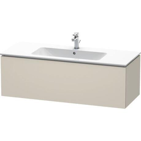 Duravit L-Cube 48" x 16" x 19" Taupe One Drawer Wall-Mount Vanity Unit (LC614309191)