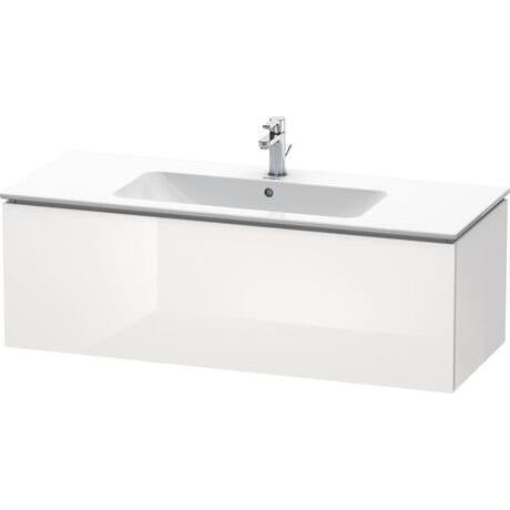 Duravit L-Cube 48" x 16" x 19" White One Drawer Wall-Mount Vanity Unit (LC614302222)