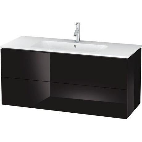 Duravit L-Cube 48" x 22" x 19" Black Two Drawer Wall-Mount Vanity Unit (LC624304040)