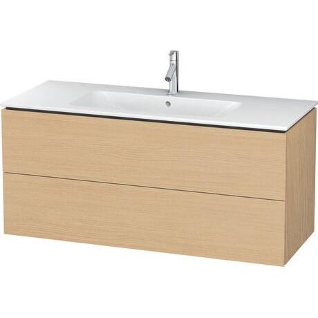 Duravit L-Cube 48" x 22" x 19" Natural Oak Two Drawer Wall-Mount Vanity Unit (LC624303030)