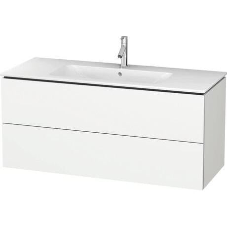 Duravit L-Cube 48" x 22" x 19" White Two Drawer Wall-Mount Vanity Unit (LC624301818)