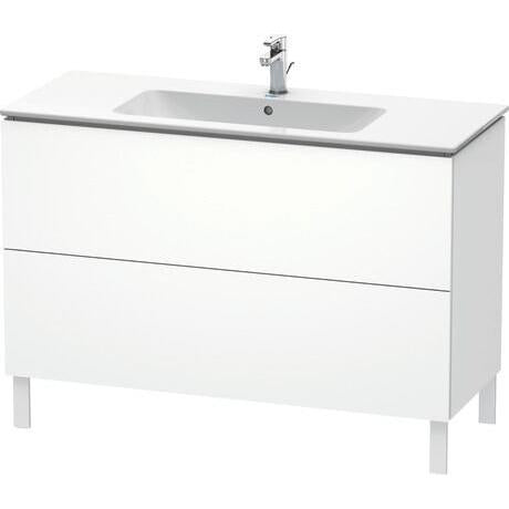 Duravit L-Cube 48" x 28" x 19" White Two Drawer Floorstanding Vanity Unit (LC662801818)