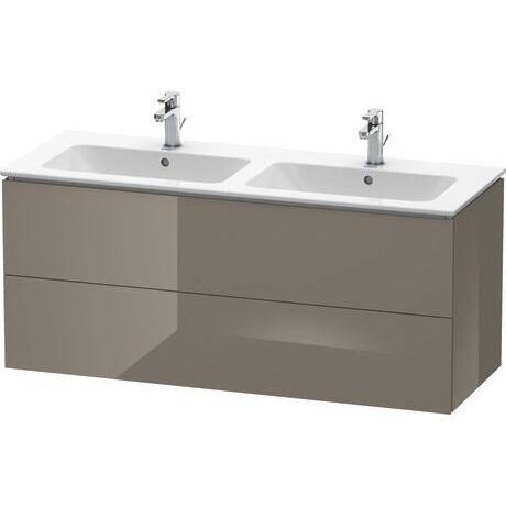 Duravit L-Cube 51" x 22" x 19" Flannel Gray Two Drawer Wall-Mount Vanity Unit (LC625808989)